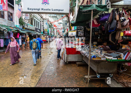 Jalan Petaling Street Market, Chinatown, Kuala Lumpur, Malesia. Foto Stock