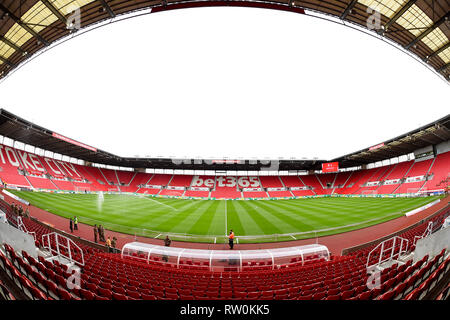 2 marzo 2019, Bet 365 Stadium, Stoke-on-Trent, Inghilterra; Sky scommessa campionato, Stoke City vs Nottingham Forest ; vista generale della Bet365 Stadium, casa Stoke City Credit: Jon Hobley/News immagini English Football League immagini sono soggette a licenza DataCo Foto Stock