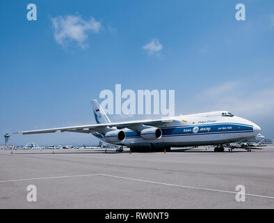 Volga-Dnepr Antonov un-124 pesanti aerei del sollevatore Foto Stock