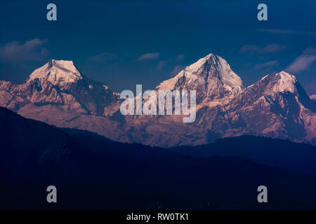 Jugal/Langtang Himal, Himalaya, Nepal Foto Stock