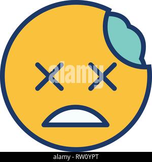 Zombie vettore Emoji icona Icona segno illustrazione vettoriale per un uso personale e uso commerciale... Look pulito e icona alla moda... Illustrazione Vettoriale