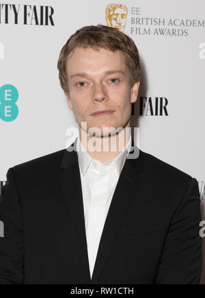 Rising Star finalisti e gli ospiti in arrivo al festa annuale per celebrare l'EE British Academy Film Awards (BAFTAs) dotata di: Alfie Allen dove: Londra, Regno Unito quando: 31 Gen 2019 Credit: Phil Lewis/WENN.com Foto Stock