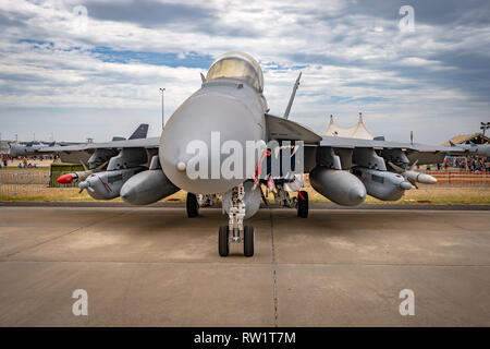 Avalon, Melbourne, Australia - Mar 3, 2019: militari jet da combattimento Foto Stock