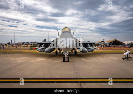 Avalon, Melbourne, Australia - Mar 3, 2019: militari jet da combattimento Foto Stock