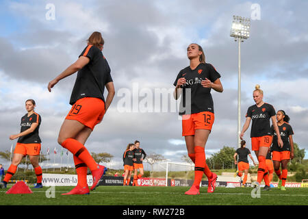 Parchal, Portogallo. 4 Mar 2019. Bela Vista Stadio Comunale, Algarve Cup 2019, Islanda - Scozia (donne), durante la partita Islanda - Scozia (donne) Credito: Pro scatti/Alamy Live News Foto Stock