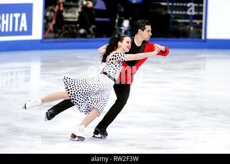 Anna Cappellini e Luca Lanotte dall Italia durante il 2017 World Figure Skating Championships Foto Stock