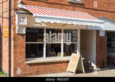 Hambleton panificio a Oakham, il capoluogo della contea di Rutland in East Midlands Foto Stock