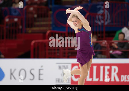 Dasa Grm dalla Slovenia durante il 2018 World Figure Skating Championships Foto Stock