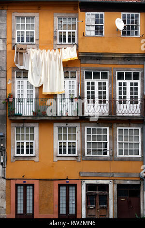 Porto vecchio case tipiche - quartiere Miragaia Foto Stock