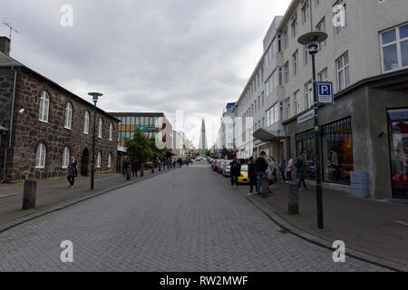 Reykjavik in Islanda Foto Stock