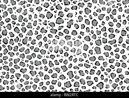 Grigio Leopard Seamless pattern design, illustrazione vettoriale sfondo. Animali da pelliccia pelle illustrazione di progettazione per il web, moda, tessile, stampa e design Illustrazione Vettoriale