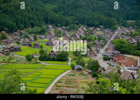 Asia, Giappone, Prefettura di Gifu, Shirakawa-go Foto Stock