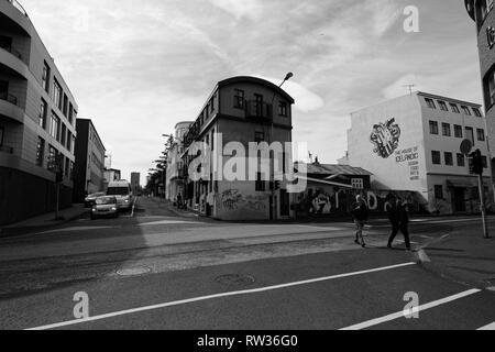 Reykjavik in Islanda Foto Stock