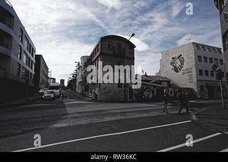 Reykjavik in Islanda Foto Stock