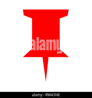 Red puntatore mappa immagine Foto Stock