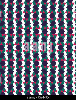 Seamless pattern poligonali sfondo, creative design dei modelli Foto Stock