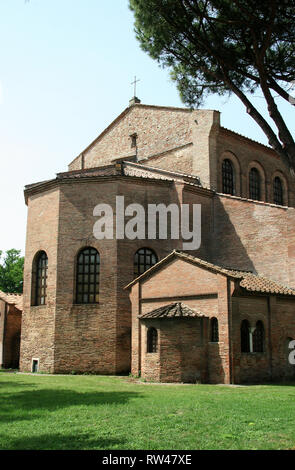 L'Italia. Ravenna. Basilica di Sant'Apollinare in Classe. Di stile bizantino. 6 CE. Abside Foto Stock