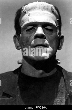 BORIS KARLOFF, Frankenstein, 1931 Foto Stock