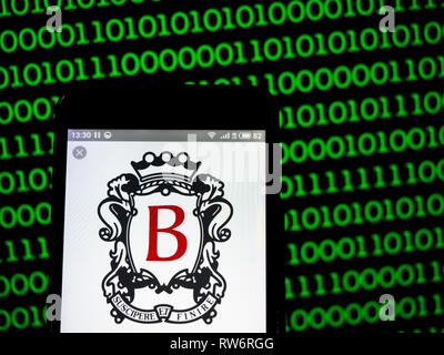 Il Berkeley gruppo di aziende visto il logo visualizzato sul telefono intelligente Foto Stock