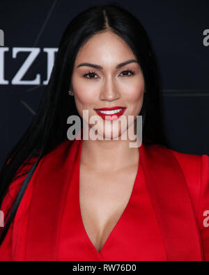 HOLLYWOOD, Los Angeles, CA, Stati Uniti d'America - MARZO 04: Stephanie Pastore arriva alla Premiere mondiale di Marvel Studios 'Captain Marvel" tenutasi presso l'El Capitan theater il 4 marzo 2019 a Hollywood e Los Angeles, California, Stati Uniti. (Foto di Xavier COLLIN/Image Press Agency) Foto Stock