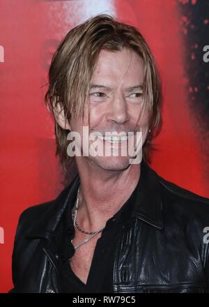 Hollywood, Stati Uniti. 04 Mar, 2019. HOLLYWOOD, Los Angeles, CA, Stati Uniti d'America - MARZO 04: Duff McKagan arriva a Los Angeles prima di Epix "punk" tenutasi presso SIR il 4 marzo 2019 a Hollywood e Los Angeles, California, Stati Uniti. (Foto di David Acosta/Image Press Agency) Credito: Image Press Agency/Alamy Live News Foto Stock