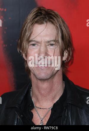 Hollywood, Stati Uniti. 04 Mar, 2019. HOLLYWOOD, Los Angeles, CA, Stati Uniti d'America - MARZO 04: Duff McKagan arriva a Los Angeles prima di Epix "punk" tenutasi presso SIR il 4 marzo 2019 a Hollywood e Los Angeles, California, Stati Uniti. (Foto di David Acosta/Image Press Agency) Credito: Image Press Agency/Alamy Live News Foto Stock