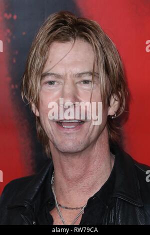 Hollywood, Stati Uniti. 04 Mar, 2019. HOLLYWOOD, Los Angeles, CA, Stati Uniti d'America - MARZO 04: Duff McKagan arriva a Los Angeles prima di Epix "punk" tenutasi presso SIR il 4 marzo 2019 a Hollywood e Los Angeles, California, Stati Uniti. (Foto di David Acosta/Image Press Agency) Credito: Image Press Agency/Alamy Live News Foto Stock