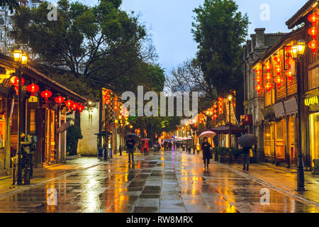 Qixiang Sanfang antica città di Fuzhou, Cina Foto Stock