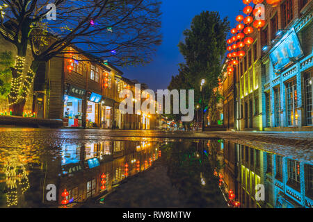 Qixiang Sanfang antica città di Fuzhou, Cina Foto Stock