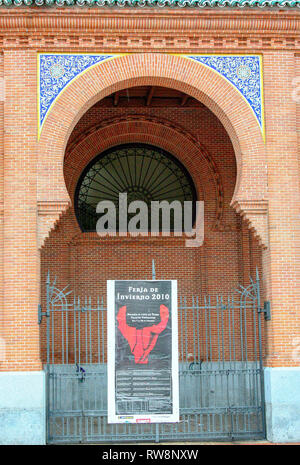 A Madrid - Spagna - a febbraio 2010 - Plaza de toros de Las Ventas, più famosa arena di Madrid in Spagna Foto Stock