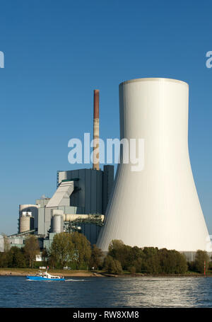 Walsum di centrali elettriche a carbone di proprietà di azienda Evonik Industries. Duisburg, Germania. Foto Stock