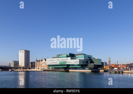 Architettura danese DAC del centro di Copenhagen, Danimarca Foto Stock