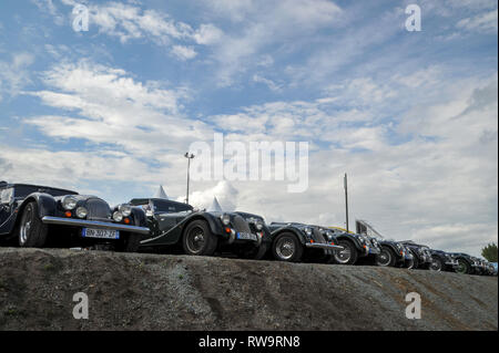 Morgan cars - atmosfera a Le Mans la classica gara di evento Foto Stock