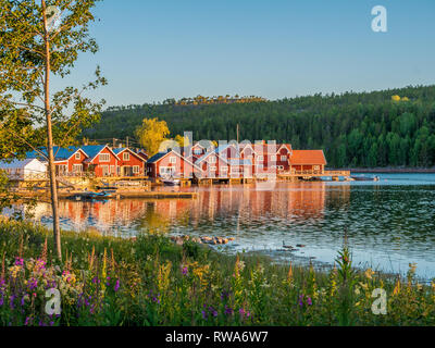 Arcipelago svedese in Norrfallsviken, Costa Alta area nella parte nord della Svezia in estate. Foto Stock