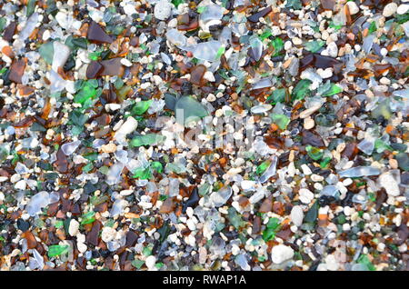 Bermuda nel mare della spiaggia di vetro Foto Stock