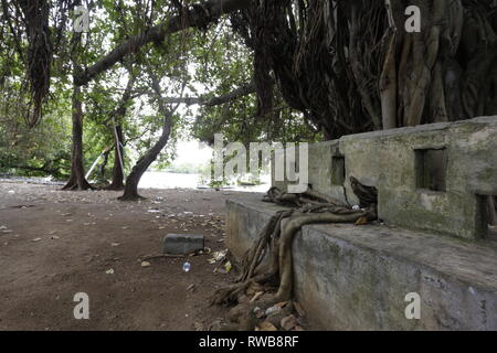 Una meta esclusiva da non perdere, Mahebourg è un villaggio sulla costa sud-orientale di Mauritius. Il paese è ricco di storia e cultura, Foto Stock