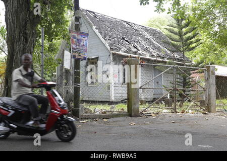 Una meta esclusiva da non perdere, Mahebourg è un villaggio sulla costa sud-orientale di Mauritius. Il paese è ricco di storia e cultura, Foto Stock