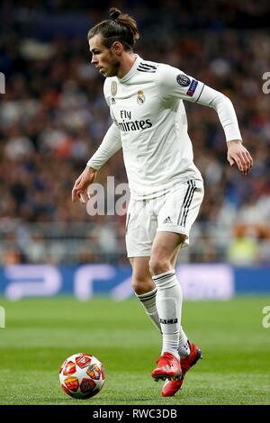 Madrid, Spagna. 05 Mar, 2019. Balla durante un match tra Real Madrid e Ajax, valido per la Champions League, tenutosi presso lo Stadio Santiago Bernabéu di Madrid, Ma. Il gioco è valido per l'Ottavo di finale. Credito: Marco Galvão/FotoArena/Alamy Live News Foto Stock