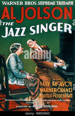 AL JOLSON FILM POSTER, la cantante jazz, 1927 Foto Stock