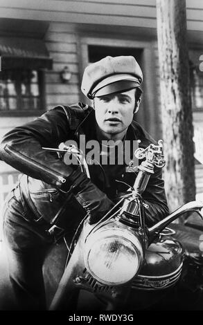 MARLON BRANDO, quello selvaggio, 1953 Foto Stock