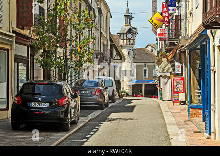 Grand Rue, Castillonnes, Lot-et-Garonne Department, Aquitaine, Francia Foto Stock