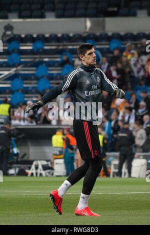 Madrid, Spagna. 05 Mar, 2019. Courtois. Credito: Jorge Gonzalez/Pacific Press/Alamy Live News Foto Stock