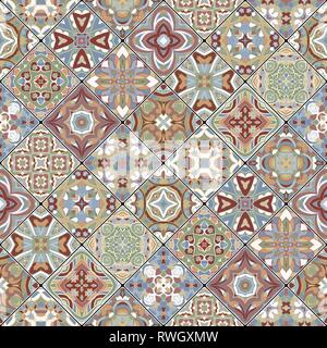 Sfondo decorativo in stile etnico. La ricca decorazione di modelli astratti per la costruzione di tessuto o carta. Illustrazione Vettoriale. Illustrazione Vettoriale