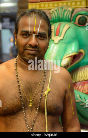 Asia, Singapore, Sri Srinivasa Perumal temple Foto Stock