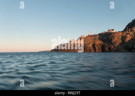 Vista di Fort Amherst dal porto si restringe, San Giovanni, Terranova e Labrador Foto Stock