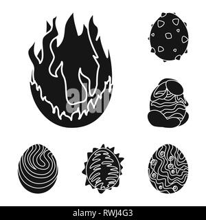 L'uovo,dragon,fiamma,rock,snow,finitura lucida,blu,gem,fiery,corna,freddo,l'acqua,magma,verde,frost,pasqua,abisso,vigore,lava,emerald,felice,radiance,rosso,congelati,respiro,Flash,decorazione,bianco,fantastica,carino,dinosauro,magic,monster,fantasy,storia,grandi,animale preistorico,,impostare,vettore,icona,immagine,isolato,raccolta,design,l'elemento,graphic,segno,Black,semplici vettori vettore , Illustrazione Vettoriale