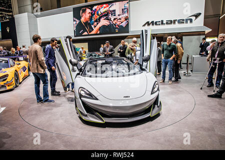 McLaren MSO è stato presentato durante il 2019 Geneva International Motor Show Mercoledì, 6 marzo 2019. (CTK foto/Josef Horazny) Foto Stock