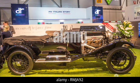 Ginevra, Svizzera. 6 Marzo, 2019. Il Bentley auto per cento anni del marchio ha presentato alla stampa i giorni dell'ottantanovesimo Geneva International Motor Show. Credito: Eric Dubost/Alamy Live News Foto Stock