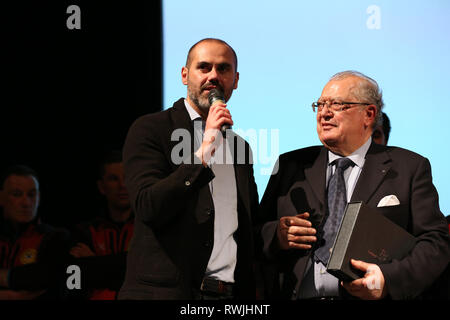 Verone, Italia. 06 Mar, 2019. Alberto Bozza (sinistra) e Antonio Roccioletti (destra) Credito: Mickael Chavet/Alamy Live News Foto Stock