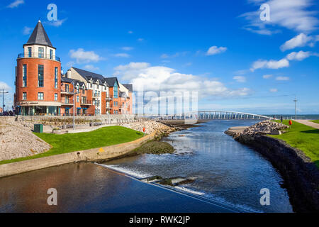 La città balneare di Newcastle in Irlanda del Nord; Newcastle, County Down, Irlanda Foto Stock